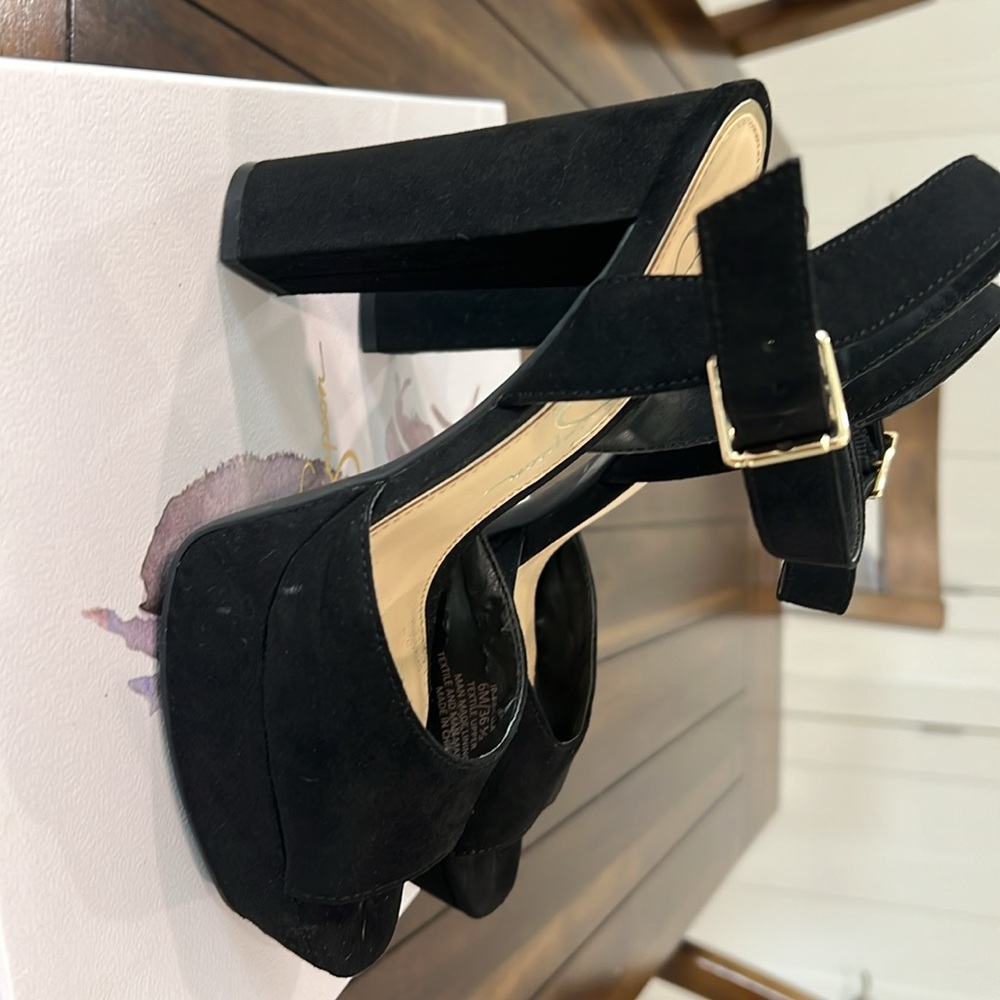 Jessica Simpson Black Platform Heels - Picture 4 of 4